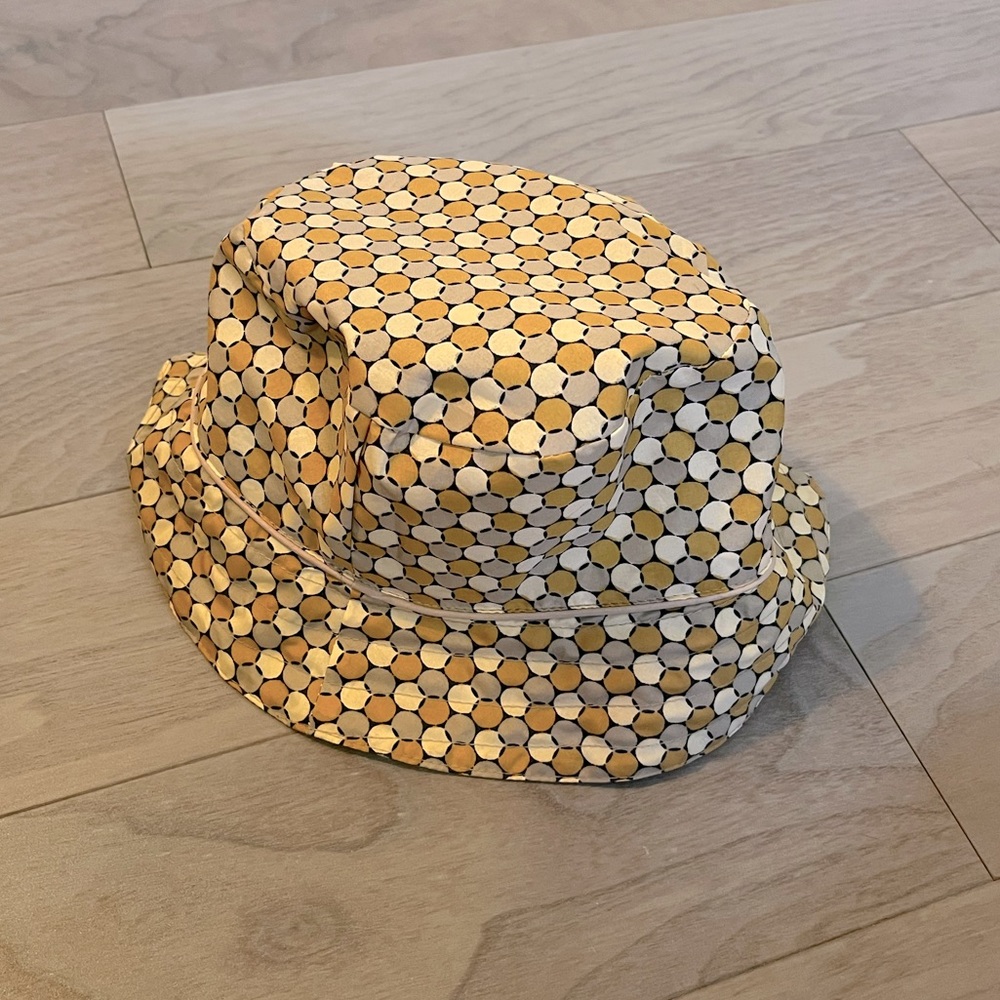 Reversible Geo Print/Khaki Bucket Hat OS